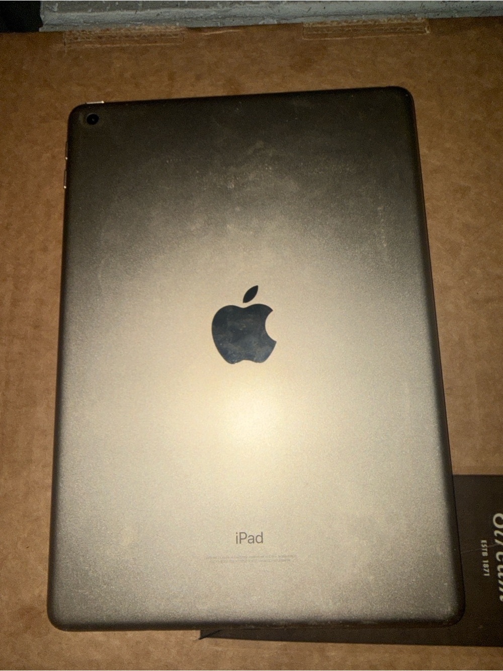 Apple iPad - Gray Back with Black Apple Logo